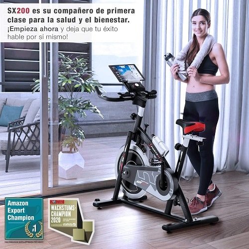 Sportstech SX200 Bicicleta de spinning profesional.